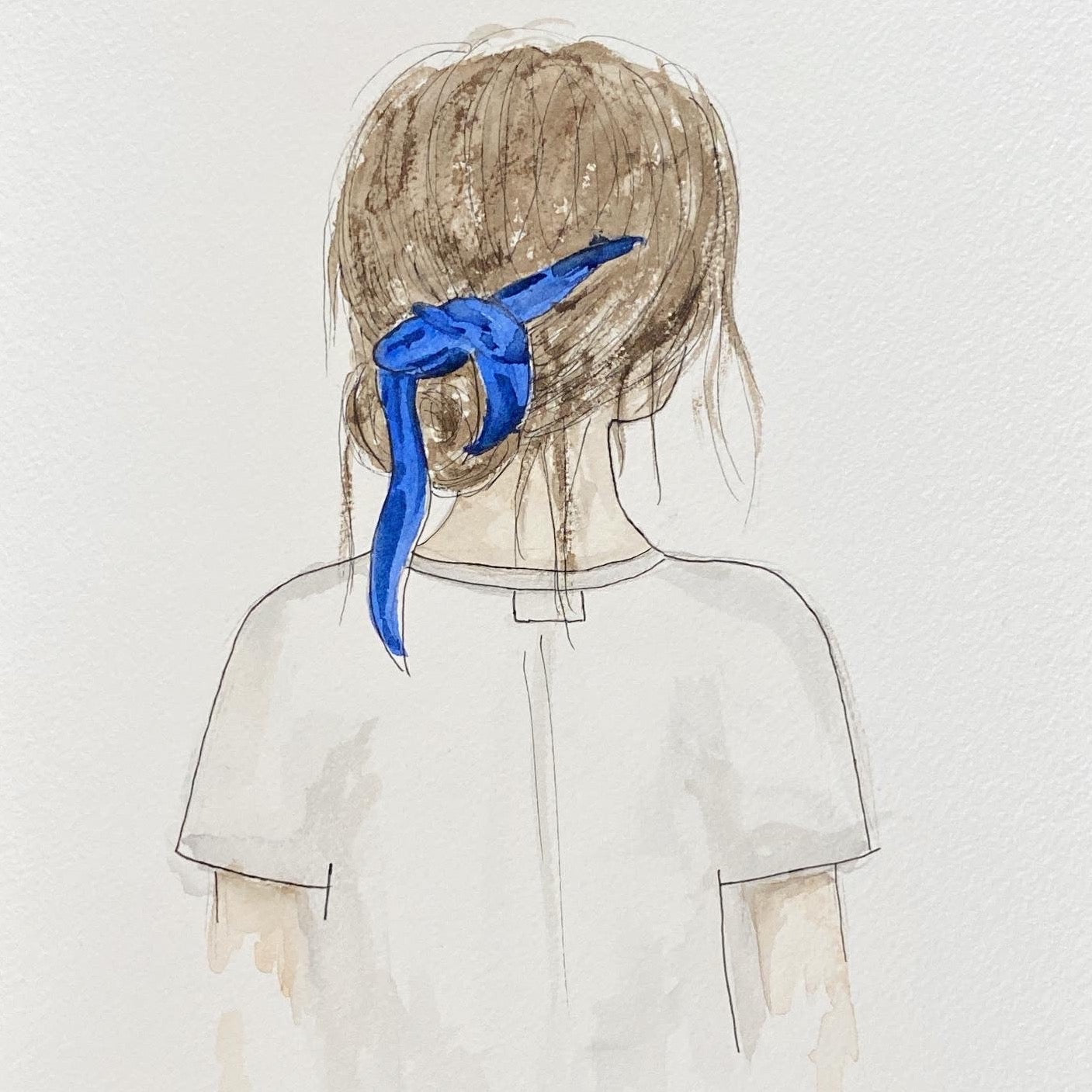 Blue Scrunchie