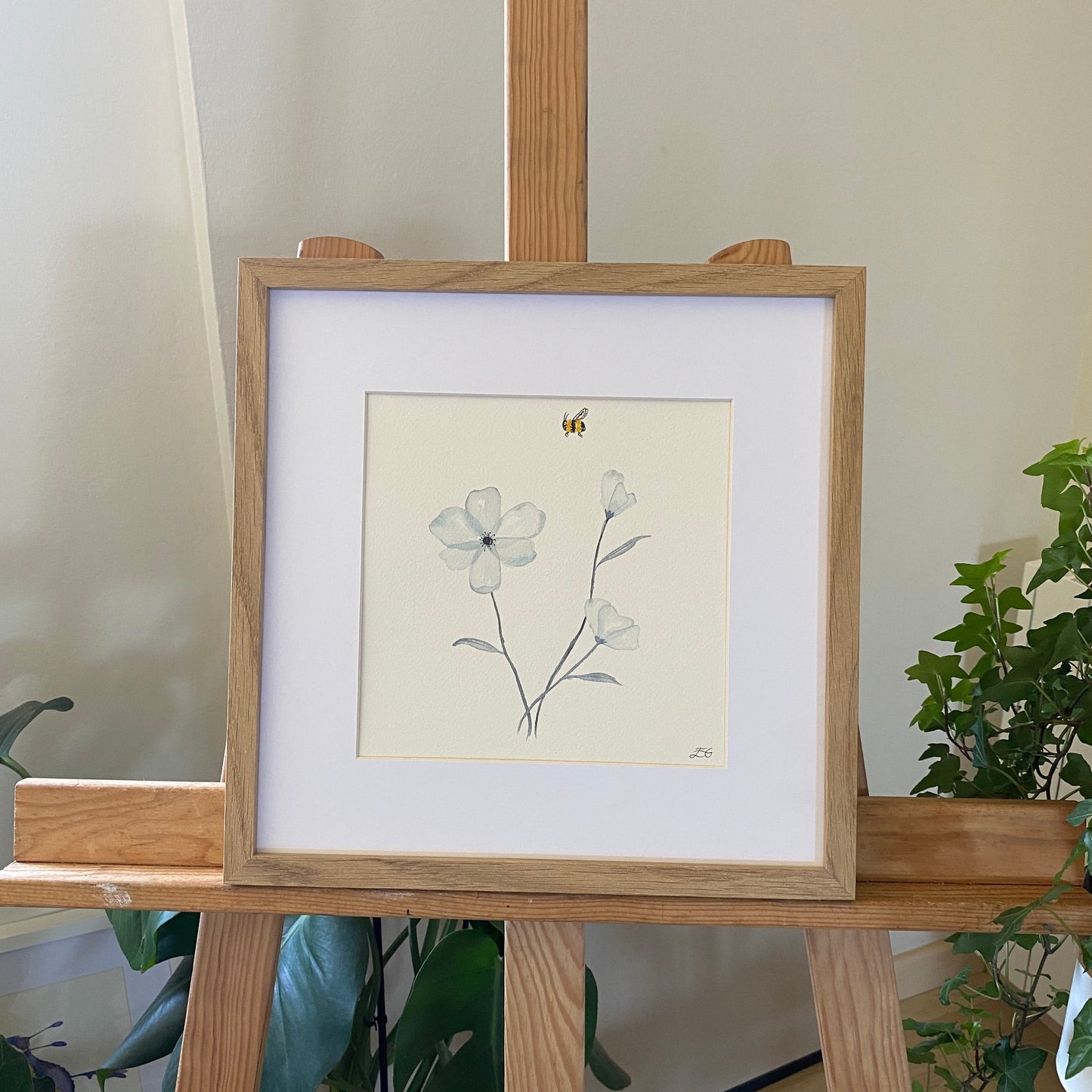 Flowers and bee