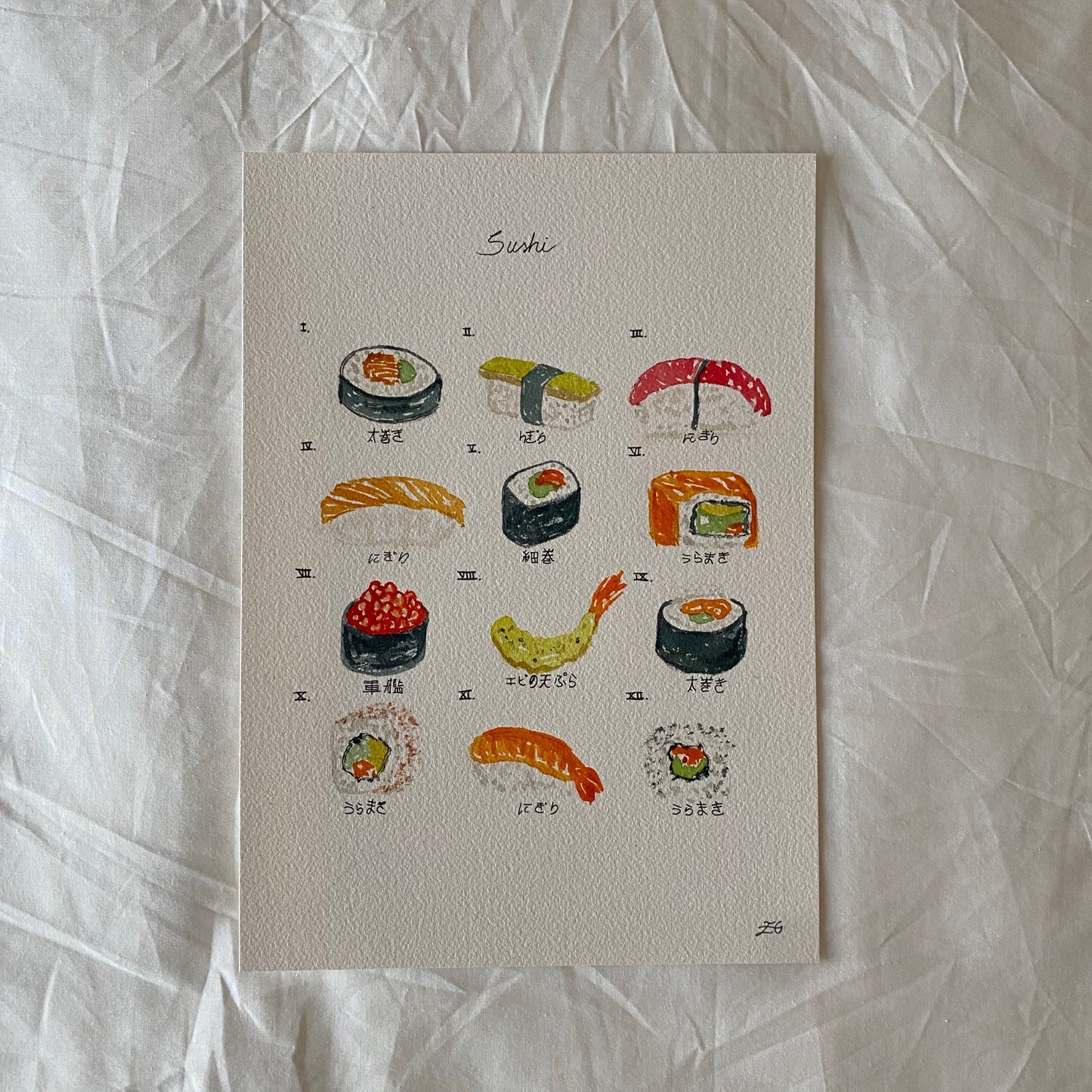 Types of sushi
