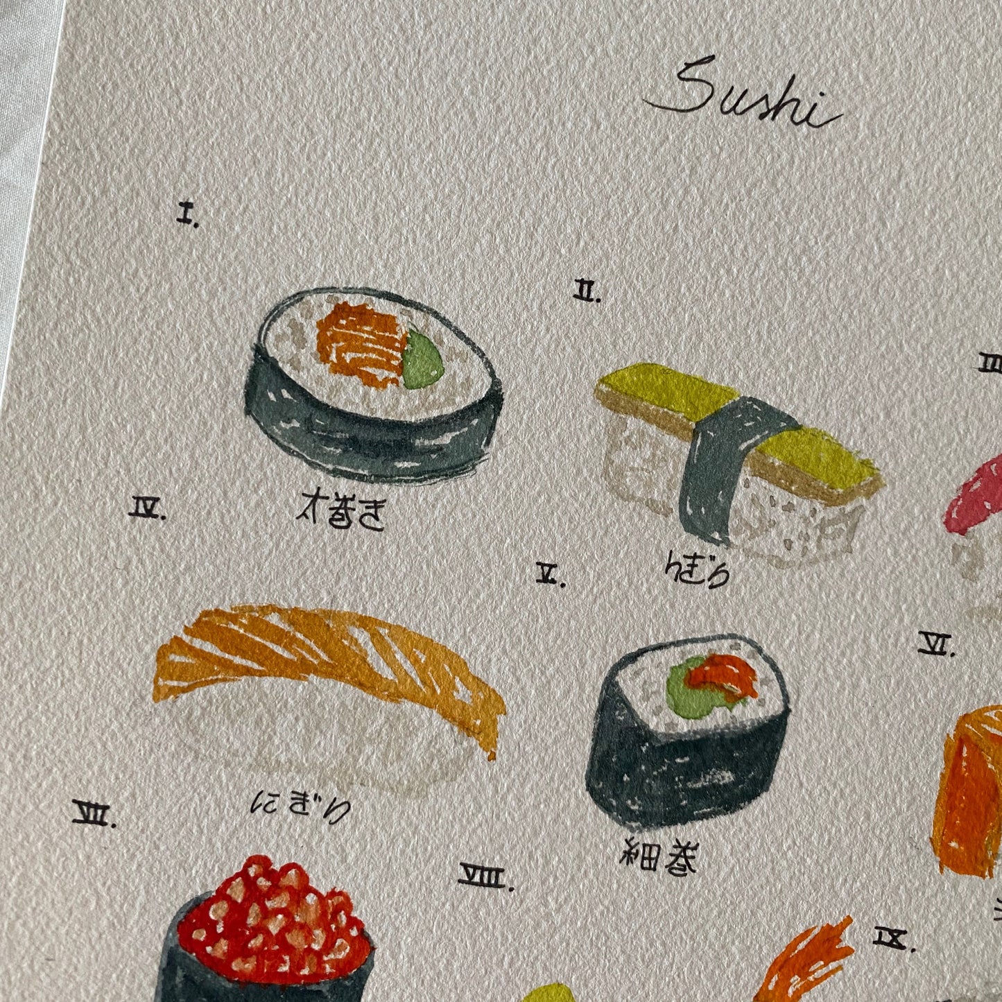 Types of sushi