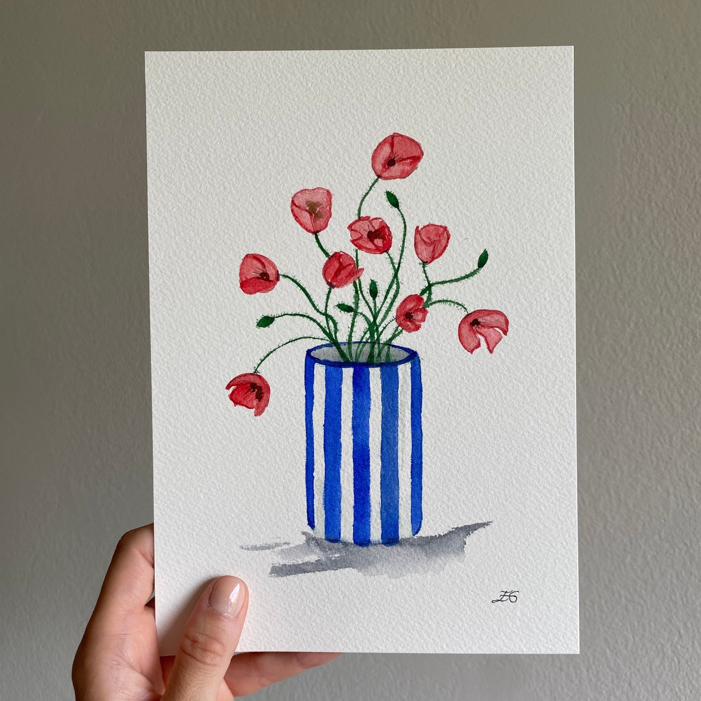 Poppies in vase